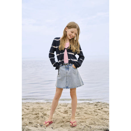kids ONLY Light Blue Denim Kogeden Bælte A-Skirt Dnm Pim