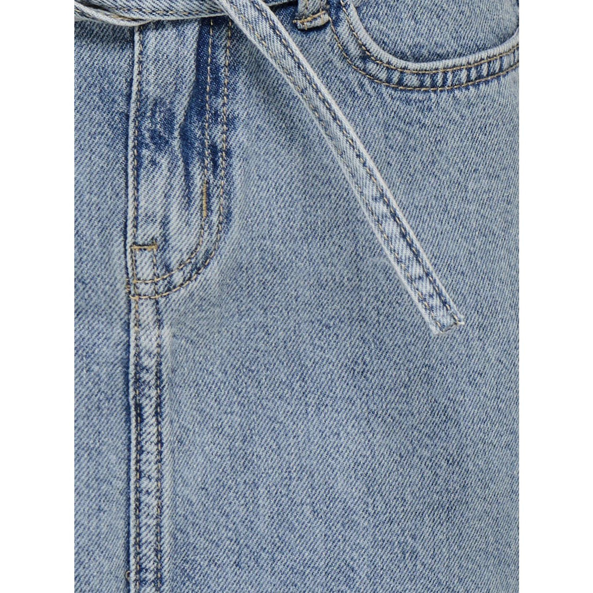 kids ONLY Light Blue Denim Kogeden Bælte A-Skirt Dnm Pim