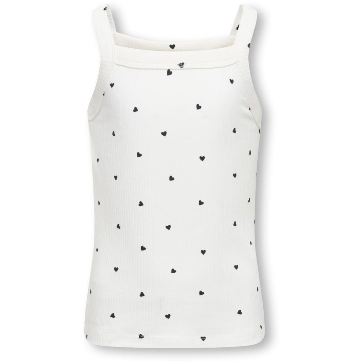 kids ONLY Cloud Dancer Black Hearts Kogbella Life Strop Top Jrs