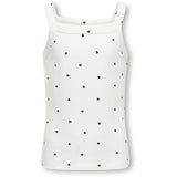 kids ONLY Cloud Dancer Black Hearts Kogbella Life Strop Top Jrs