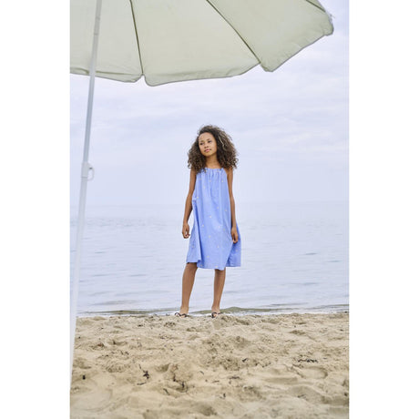 kids ONLY Cashmere Blue Emb Daisy Kogmalou Sl Emb Strop Kjole Wvn