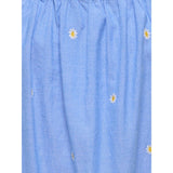 kids ONLY Cashmere Blue Emb Daisy Kogmalou Sl Emb Strop Kjole Wvn
