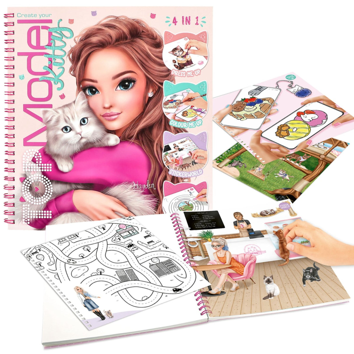 TOPModel Kitty Colouring Bog