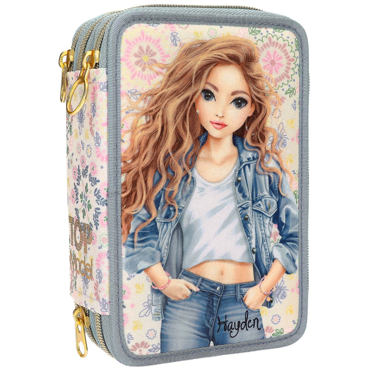 TOPModel Festival Fun Triple Pencil Case