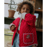 Fliink Sandshell Aop Kota Vendbar Strawberry Jakke