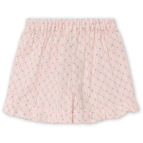 Fliink Chalk Pink Check Aop Zorro Ruffle Shorts
