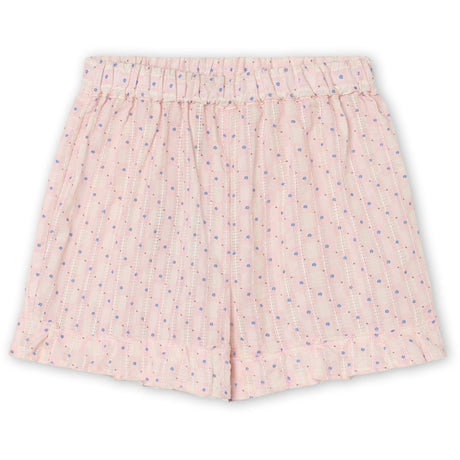Fliink Chalk Pink Check Aop Zorro Ruffle Shorts