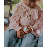 Fliink Chalk Pink Check Aop Zorro Ls Sløjfe Bluse