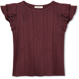 Fliink Burgendy Gabby Ss Bluse