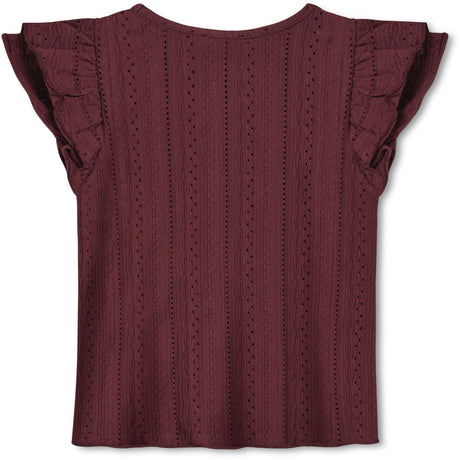 Fliink Burgendy Gabby Ss Bluse