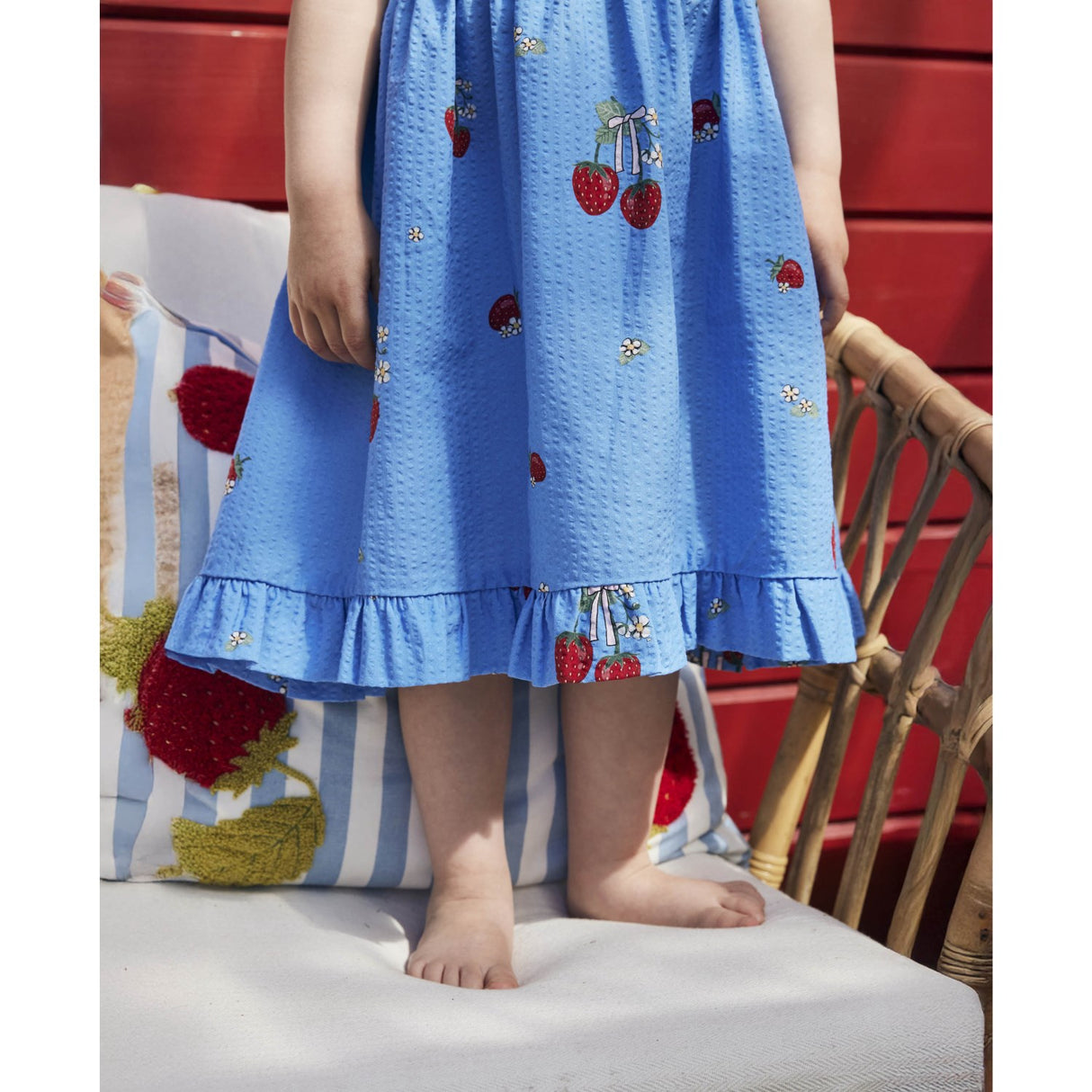 Fliink Marina Blue Aop Elma Strop Kjole
