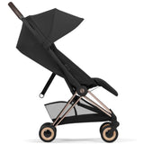 Cybex Sepia Black/Black Coÿa Comfort Rosegold Inklusiv Foldbar Liggedel