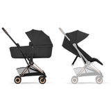 Cybex Sepia Black/Black Coÿa Comfort Rosegold Inklusiv Foldbar Liggedel