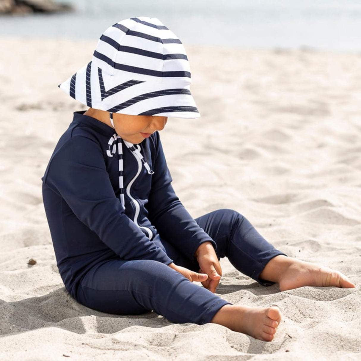 Petit Crabe Blue Lou Basic Badeheldragt L/S