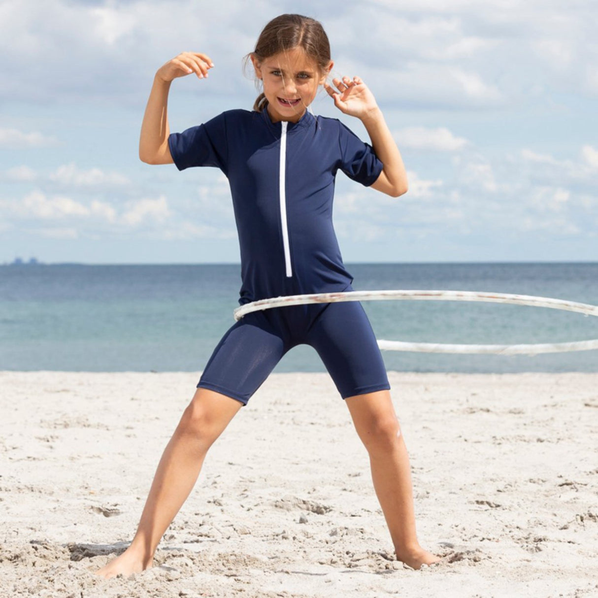 Petit Crabe Blue Lou Basic Badeheldragt L/S