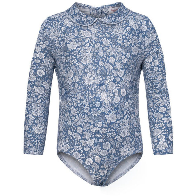 Petit Crabe Evening Sky (Made With Liberty© Fabric) Peeter Pan Badeheldragt L/S