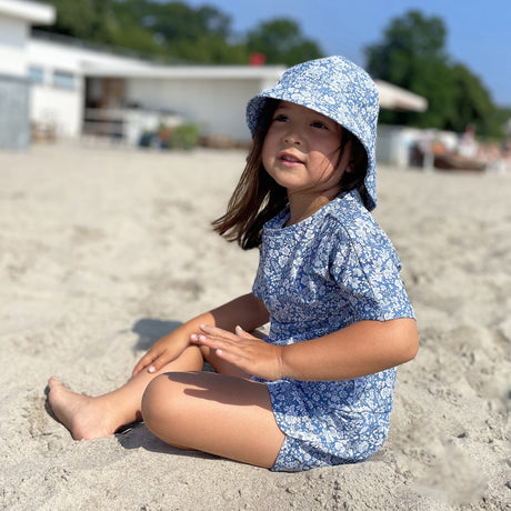 Petit Crabe Evening Sky (Made With Liberty© Fabric) Alexa Swim Shorts