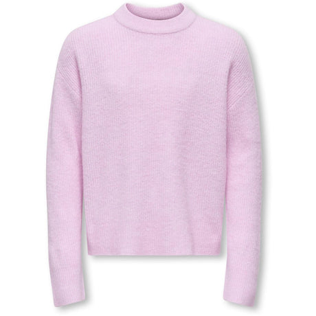 kids ONLY Pink Lady Melange Kogcamilla O-Neck L/S Pullover Knt