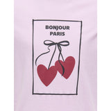 kids ONLY Pink Lady Bonjour Koglila Ss Reg Printed Tee Jrs