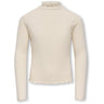kids ONLY Whitecap Gray Kogfransiska Schl Ls Hi-Nck Top Jrs Noos