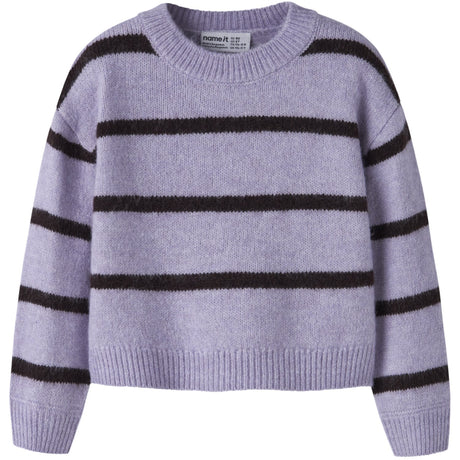 Name It Heirloom Lilac Chocolate Plum Nmfolenska Ls Strik