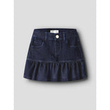 Name It Dark Blue Denim Nmfliv Dnm Glitter Nederdel 1208-Lu