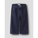 Name It Dark Blue Denim Nmfrose Wide Glitter Jeans 1208-Lu