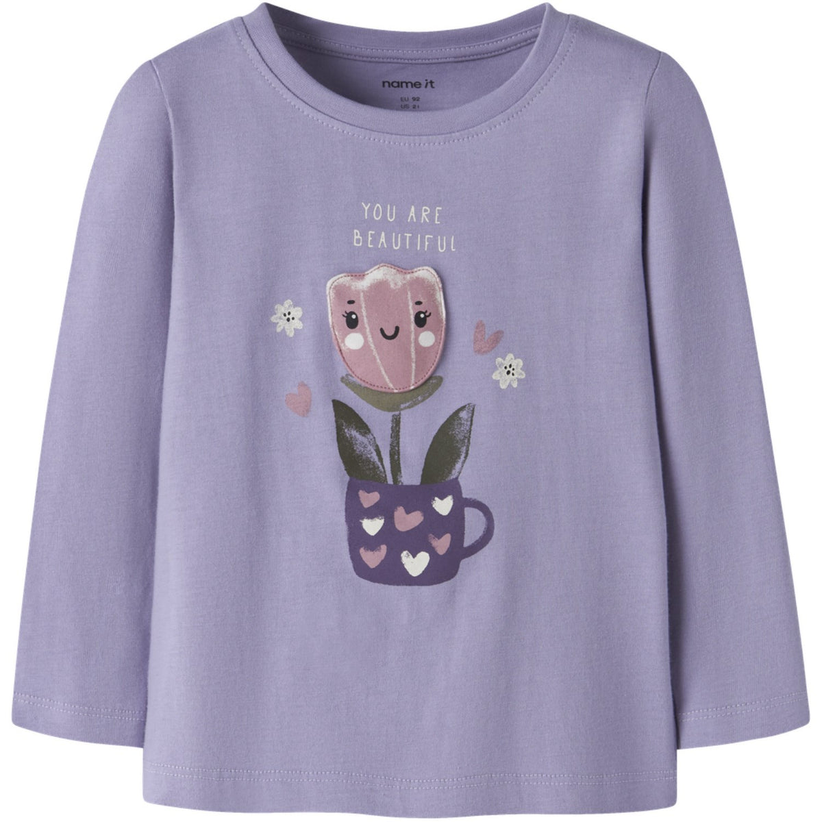 Name It Heirloom Lilac Nmfonelia Ls Top Æske