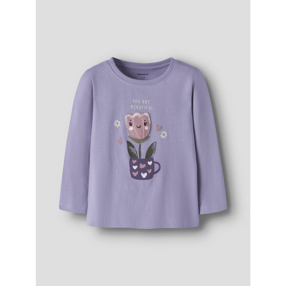 Name It Heirloom Lilac Nmfonelia Ls Top Æske