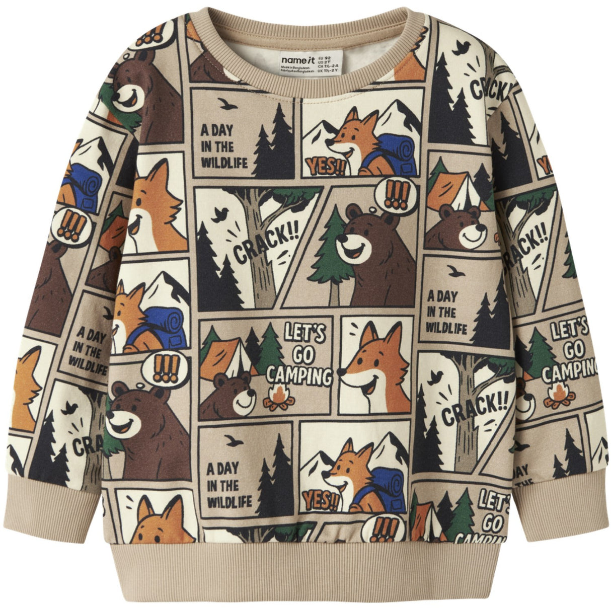 Name It Sesame Nmmoswaldy Ls Nreg Sweat Bru Æske