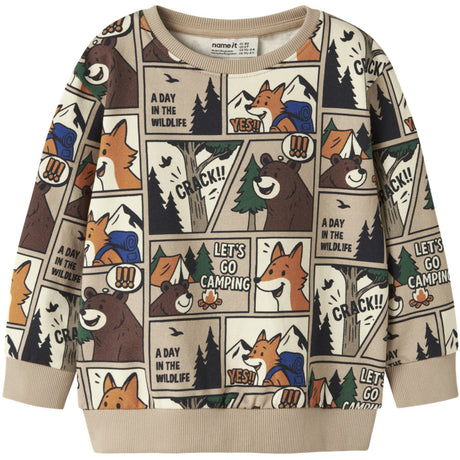 Name It Sesame Nmmoswaldy Ls Nreg Sweat Bru Æske