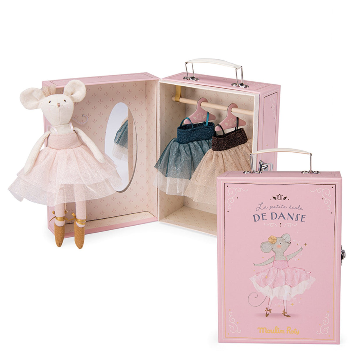 Moulin Roty Ballerina Mus I Kuffert 26 Cm - Suzies Garderobe