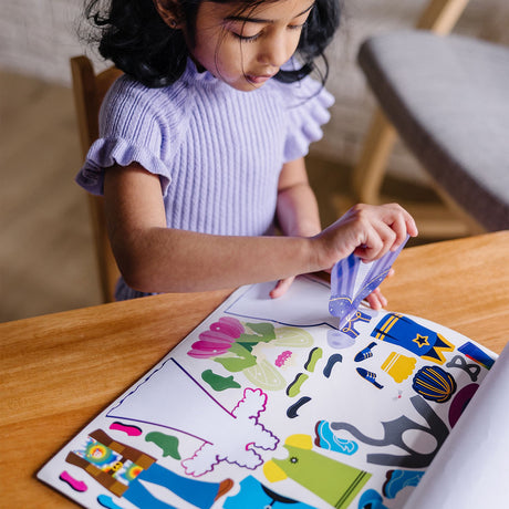 Melissa & Doug Multifarvet Reusable Sticker Pad Dress-Up