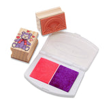 Melissa & Doug Multifarvet Wooden Stamp Set Friendship
