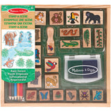 Melissa & Doug Multifarvet Wooden Stamp Set Regnskov
