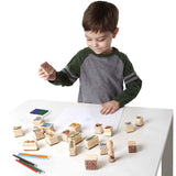 Melissa & Doug Multifarvet Wooden Stamp Set Regnskov