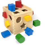 Melissa & Doug Multifarvet Sorteringskasse Kube Træ