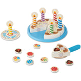 Melissa & Doug Multifarvet Wooden Food Playset Birthday Cake