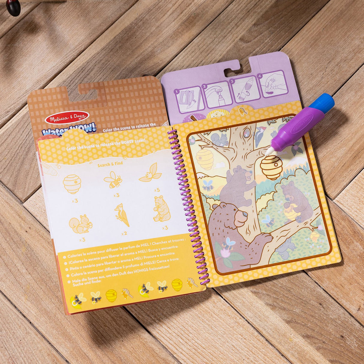 Melissa & Doug Lilla Malebog "Water Wow!" Snackdufte