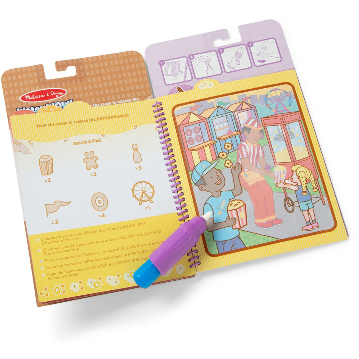Melissa & Doug Lilla Malebog "Water Wow!" Snackdufte