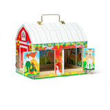 Melissa & Doug Multifarvet Aktivitetslegetøj Lade I Træ Med Hængsler