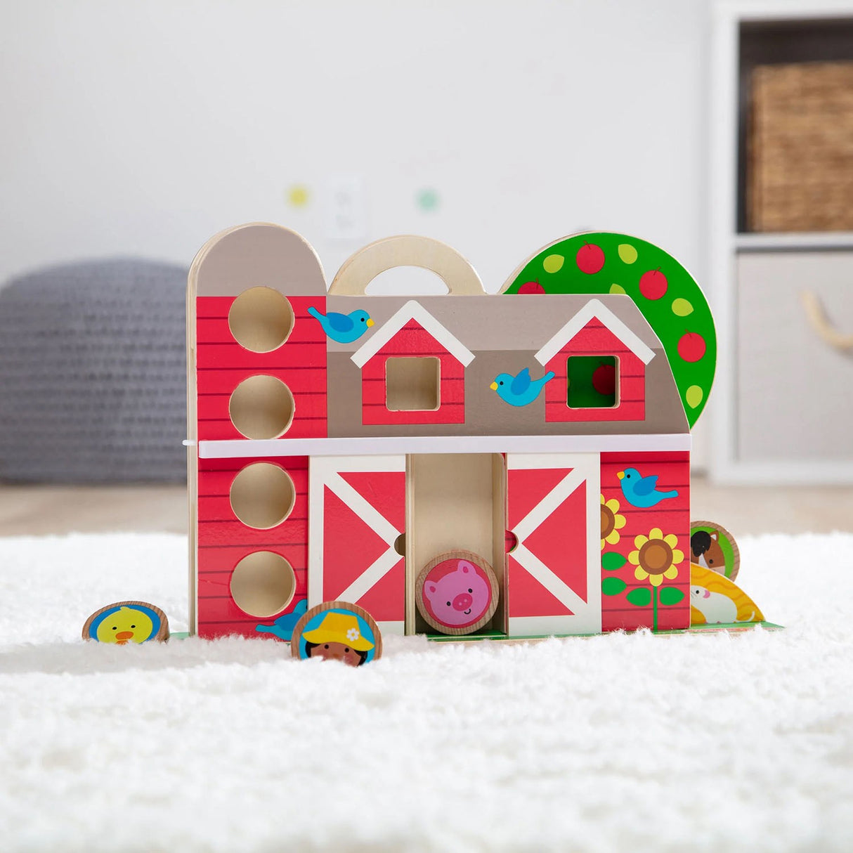Melissa & Doug Multifarvet Legetøj - Go Tots - Bondegårds Tumlesæt