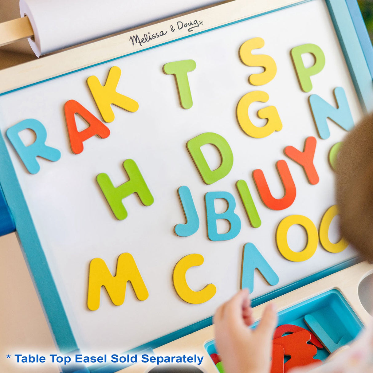 Melissa & Doug Multifarvet Wooden Magnets Alphabet