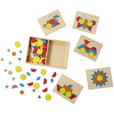 Melissa & Doug Multifarvet Mønster-Leg - Træ - Sæt Med Klodser Og Plader