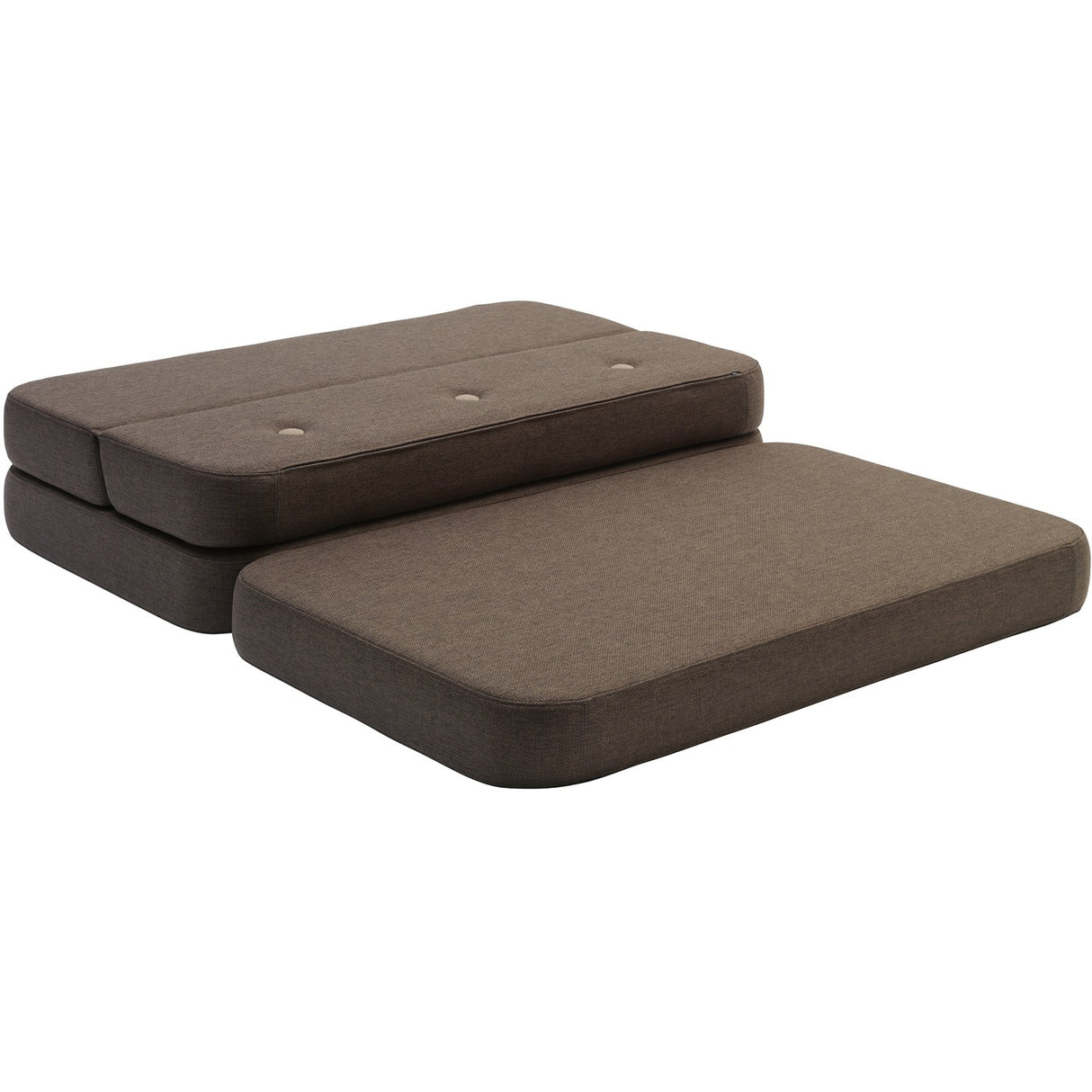 by KlipKlap Brown Sand KK 3 Fold Sofa 120 Cm