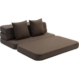 by KlipKlap Brown Sand KK 3 Fold Sofa 120 Cm
