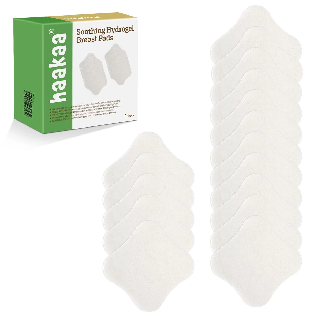 Haakaa Soothing Hydrogel Ammeindlæg - 16Pcs