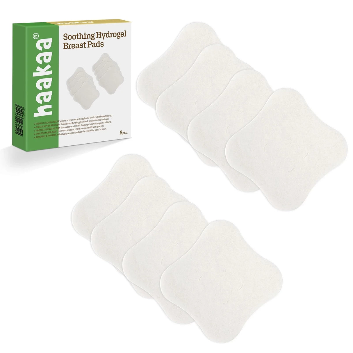 Haakaa Soothing Hydrogel Ammeindlæg - 8Pcs