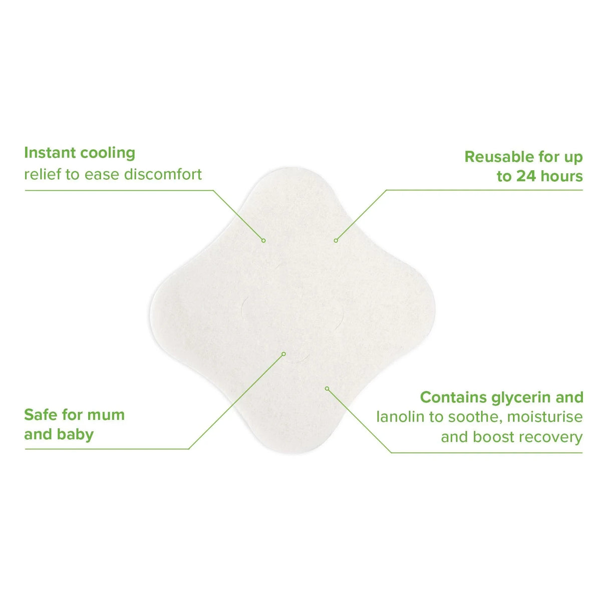 Haakaa Soothing Hydrogel Ammeindlæg - 16Pcs