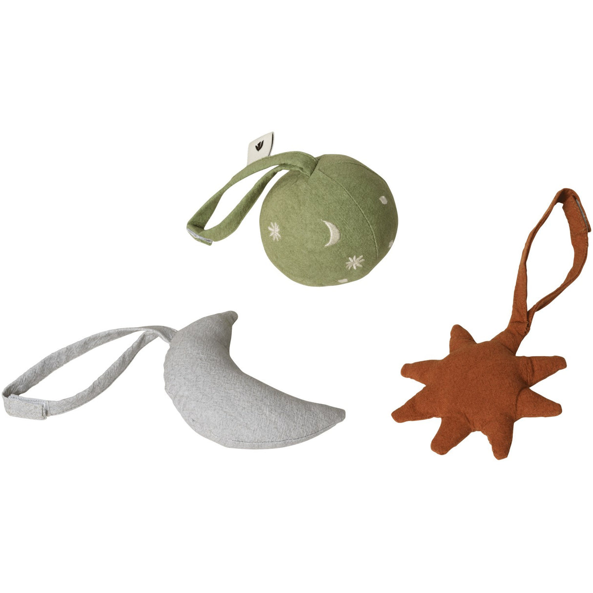 Ferm Living Tea Green Skye Baby Toys 3 Pak